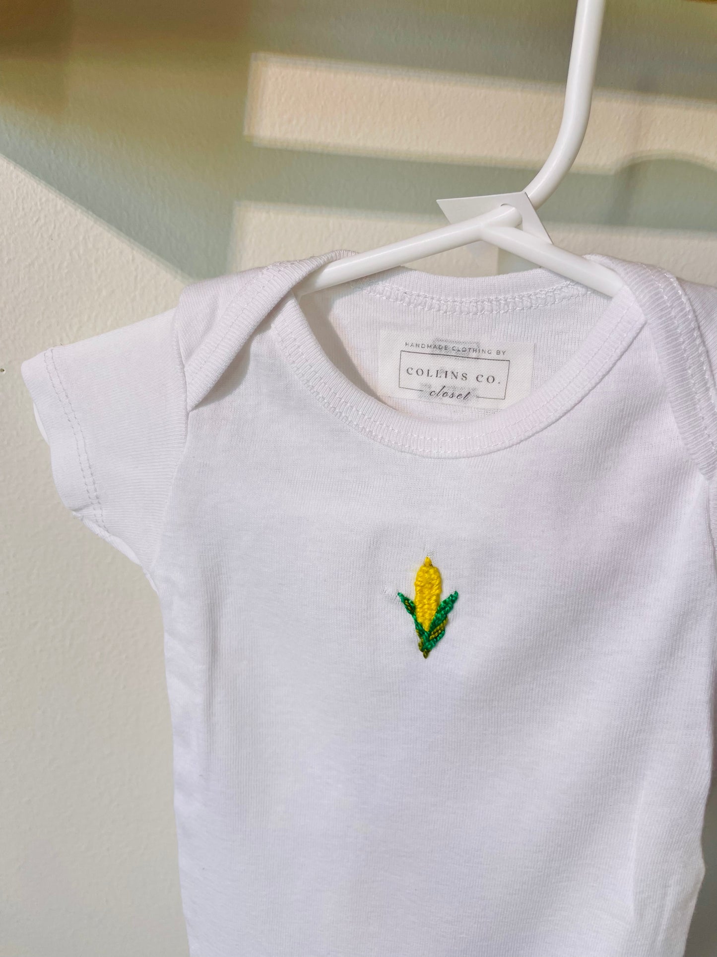 Corn - Embroidered Onesie