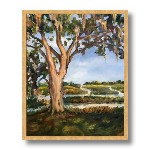 Plum Hill Tree Print in Canvas