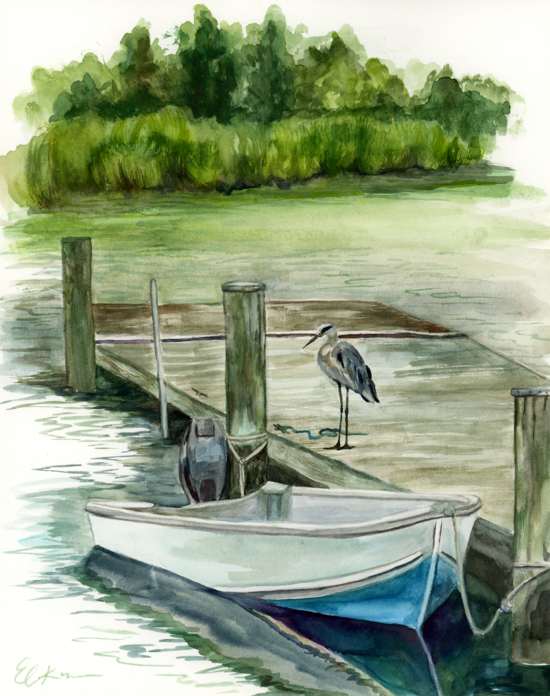 Heron and Boat
