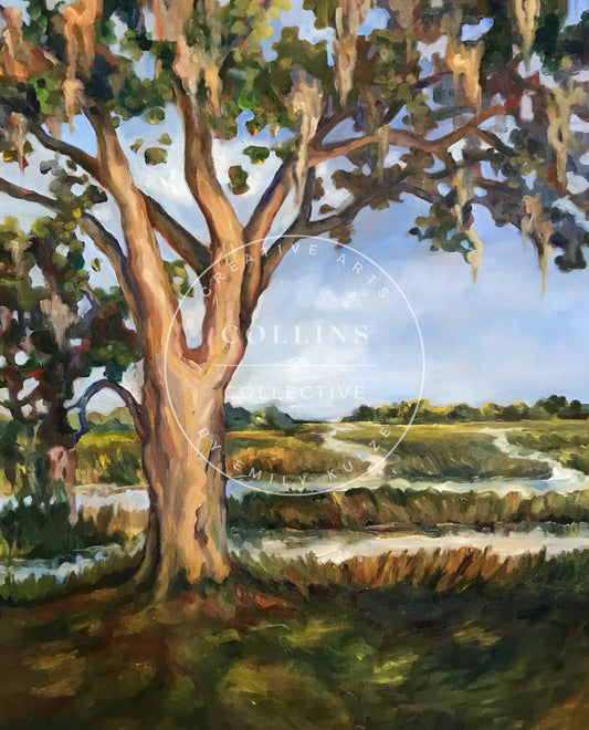Plum Hill Tree Print