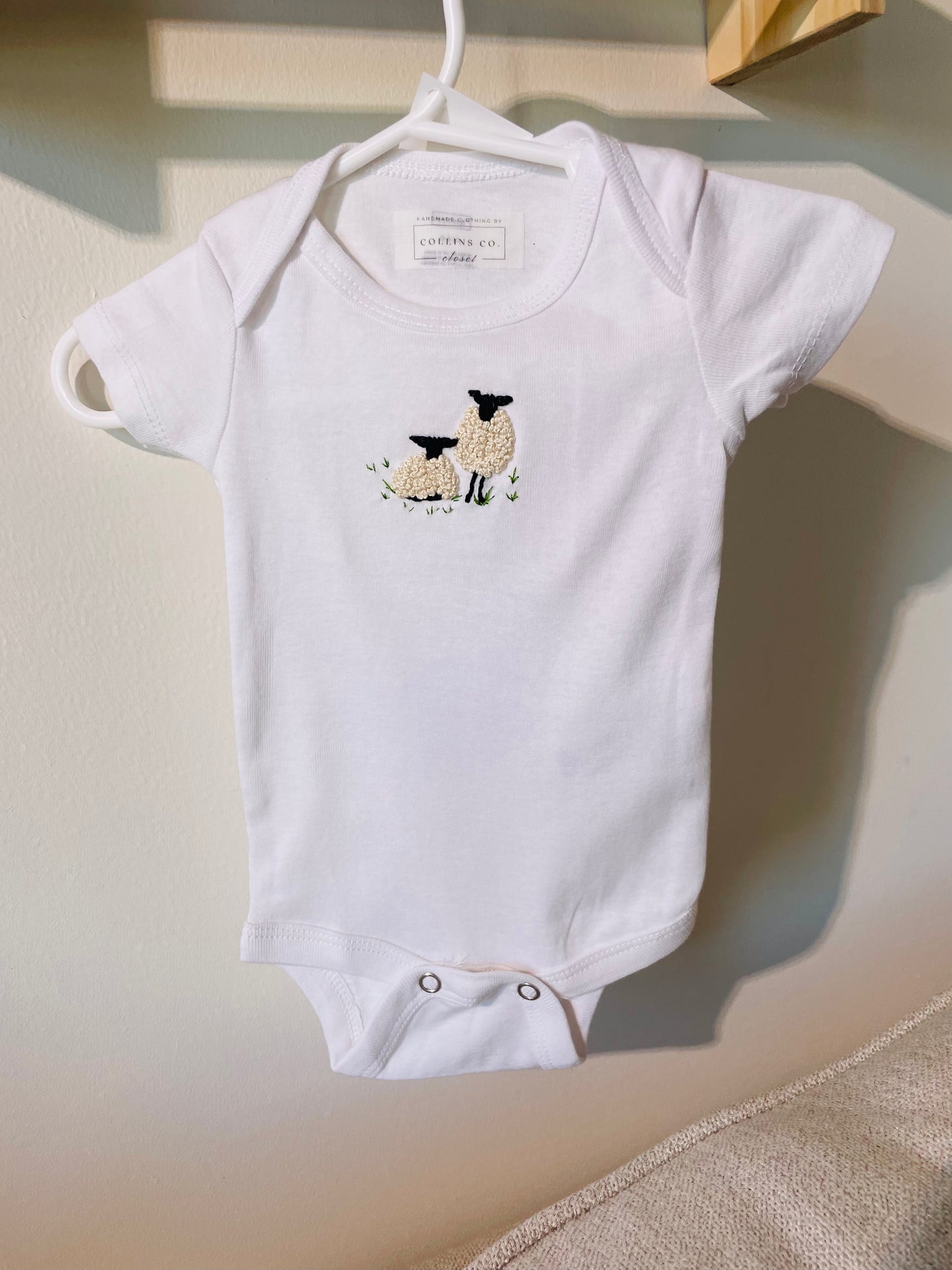 Sheep - Embroidered Onesie