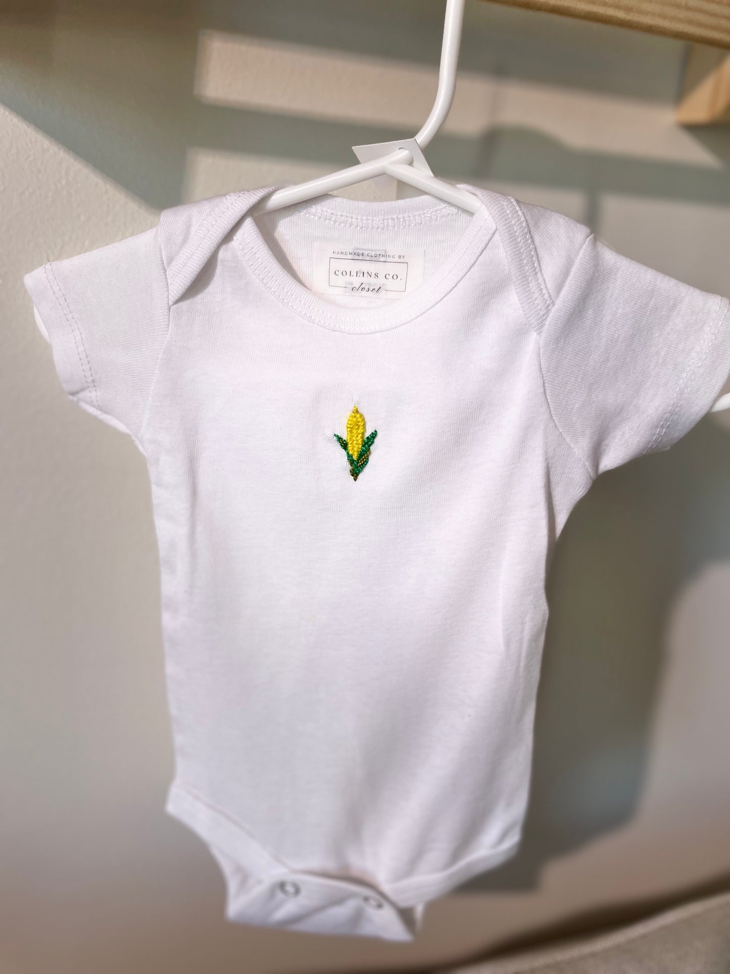 Corn - Embroidered Onesie