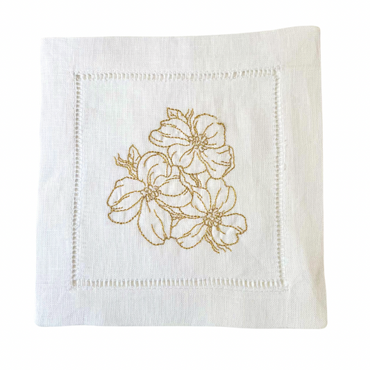 Dogwood - Embroidered Napkins