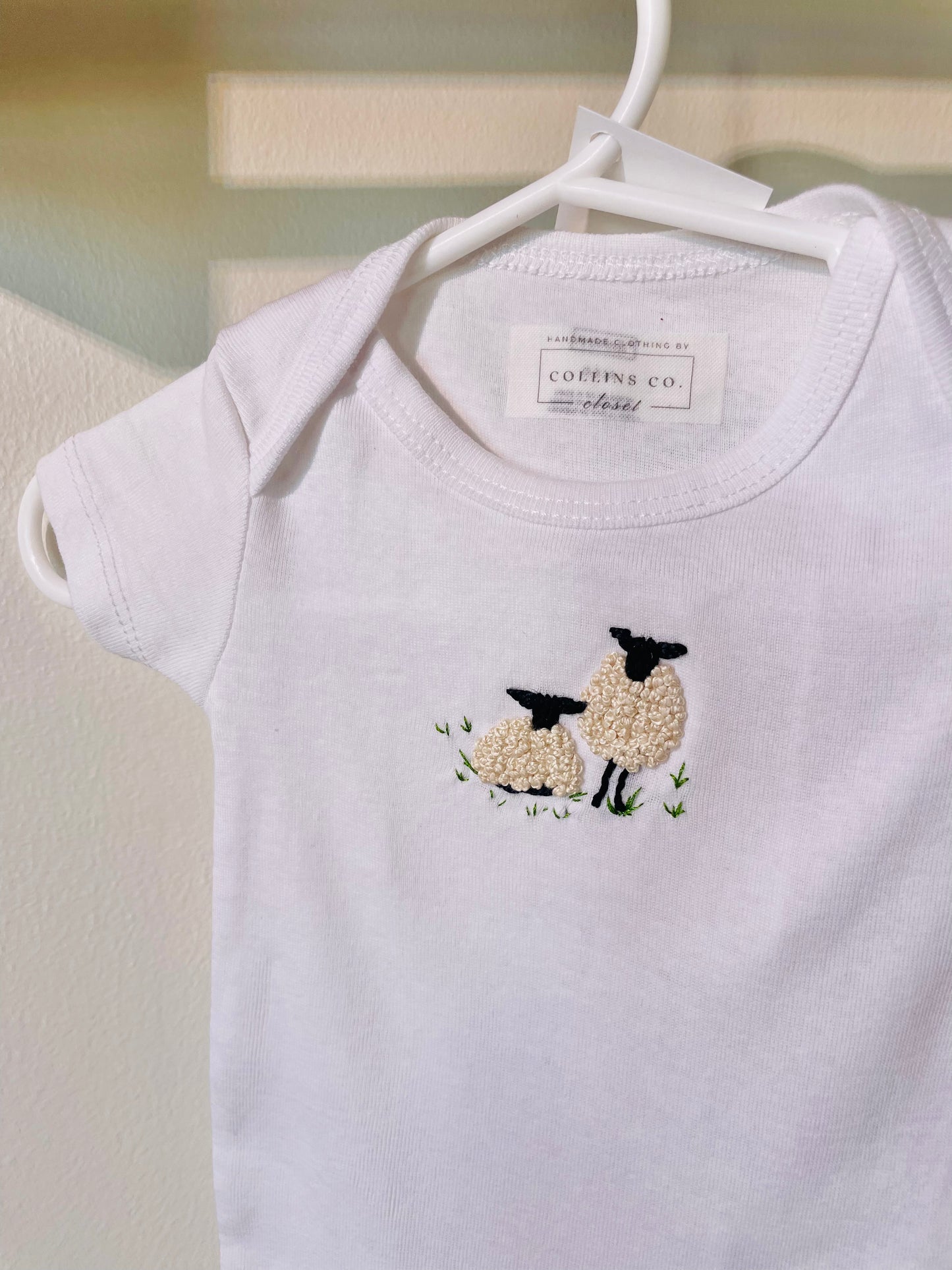 Sheep - Embroidered Onesie