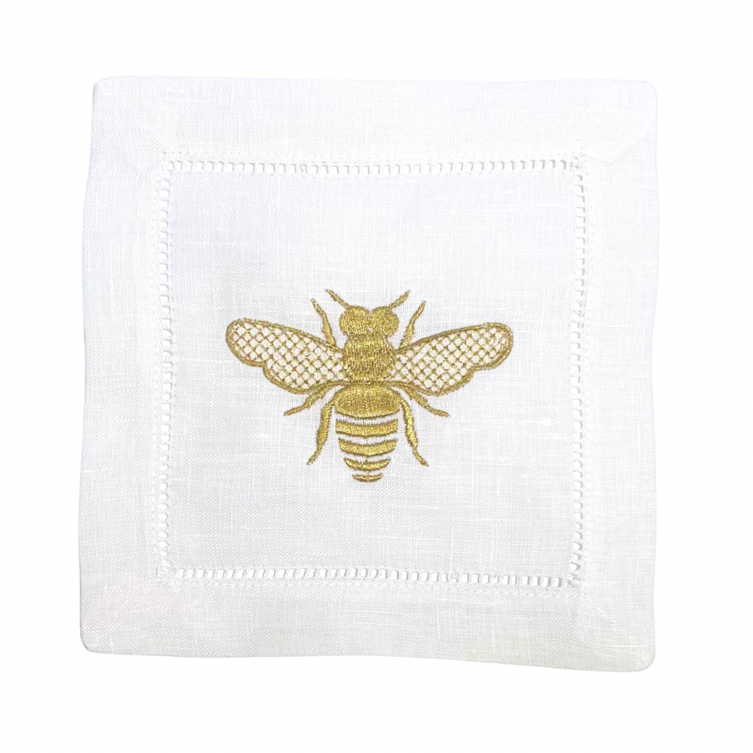 Bee - Embroidered Napkins