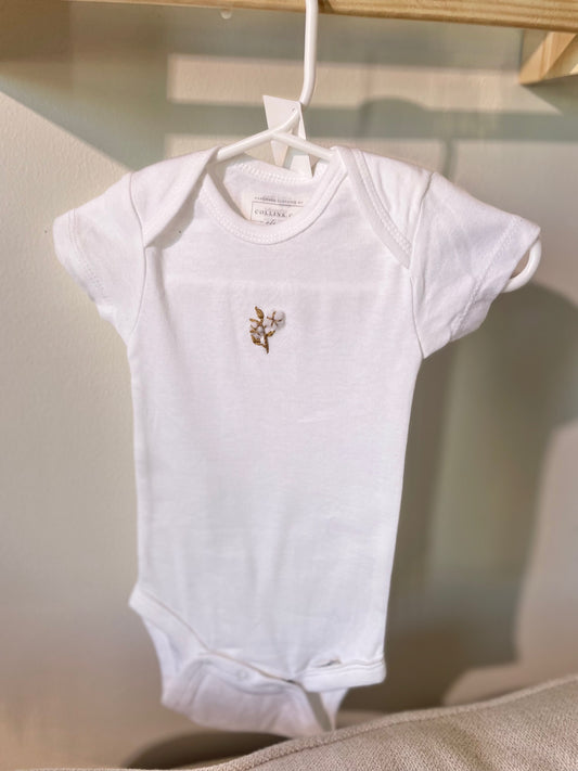 Cotton - Embroidered Onesie